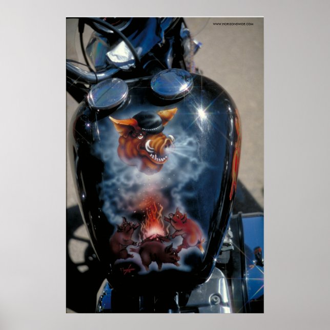 Harley Fuel Tank - S.D. Poster (Front)