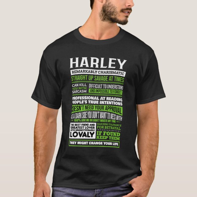Harley Girl Name Definition T-Shirt (Front)