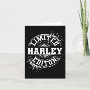 Harley Lied Edition Funny Personalised Name Joke Card