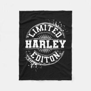 Harley Lied Edition Funny Personalised Name Joke Fleece Blanket