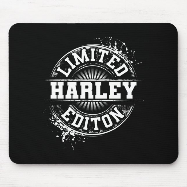 Harley Lied Edition Funny Personalised Name Joke Mouse Mat (Front)