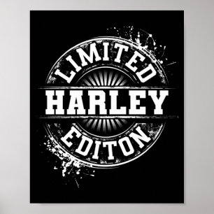 Harley Lied Edition Funny Personalised Name Joke Poster