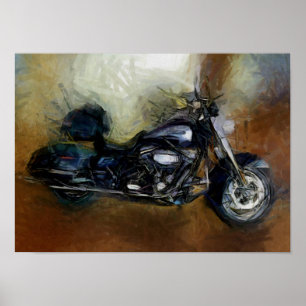 Harley Motorcycle Poster