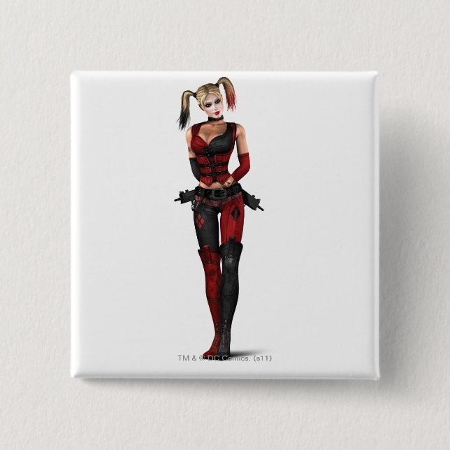 Harley Quinn 15 Cm Square Badge (Front)