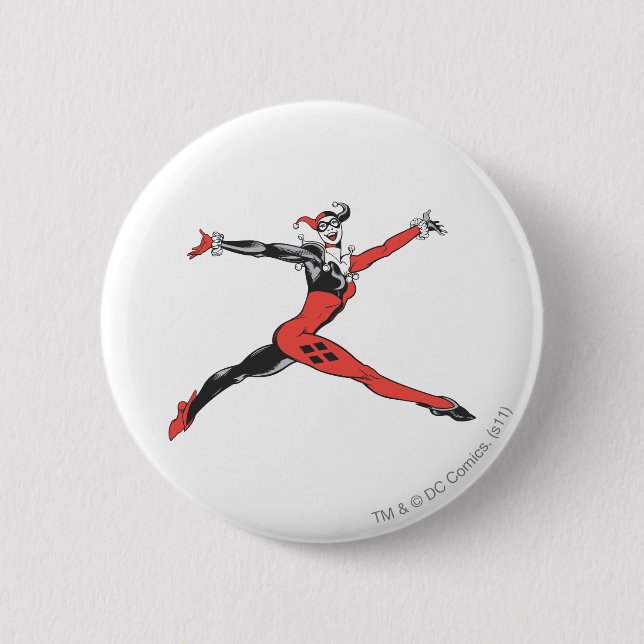 Harley Quinn 3 6 Cm Round Badge (Front)