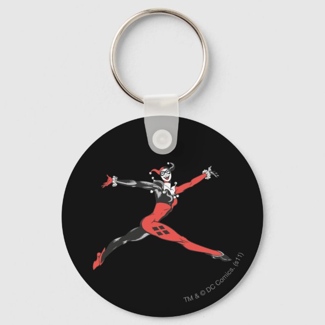 Harley Quinn 3 Key Ring (Front)