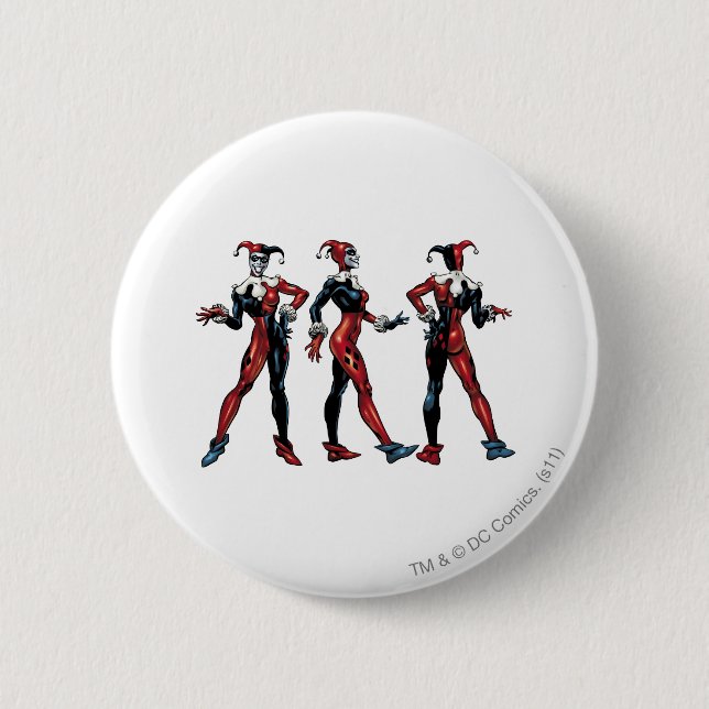 Harley Quinn - All Sides 6 Cm Round Badge (Front)