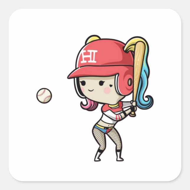 Harley Quinn - Baseball - Sticker (Front)