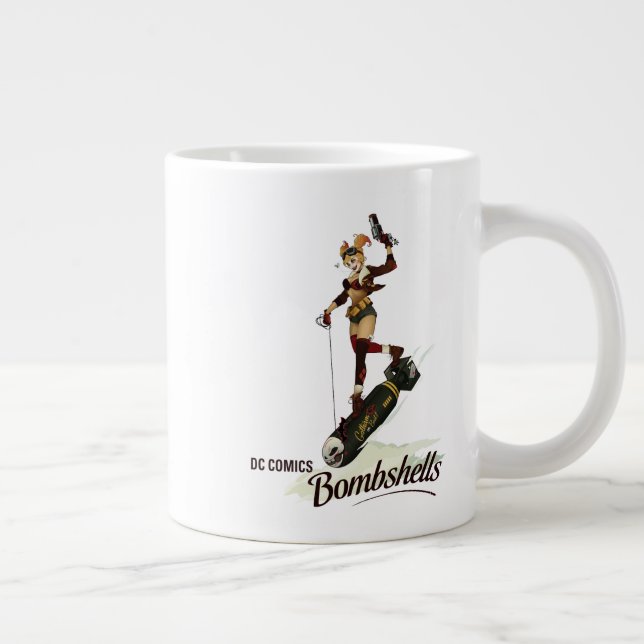 Harley Quinn Bombshells Pinup Large Coffee Mug (Right)