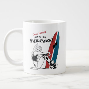 Harley Quinn - Let's Go Surfing Large Coffee Mug