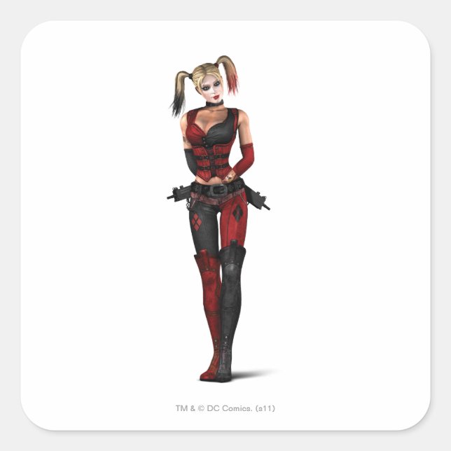 Harley Quinn Square Sticker (Front)