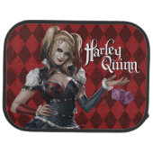 Harley Quinn With Fuzzy Dice Car Mat (Rear)