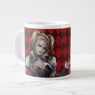 Harley Quinn With Fuzzy Dice Large Coffee Mug