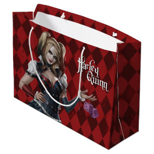 Harley Quinn With Fuzzy Dice Large Gift Bag
