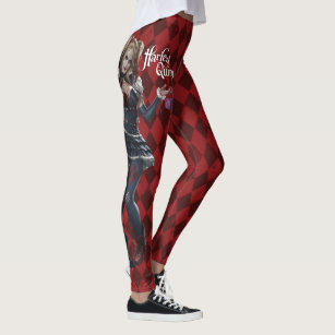 Harley Quinn With Fuzzy Dice Leggings