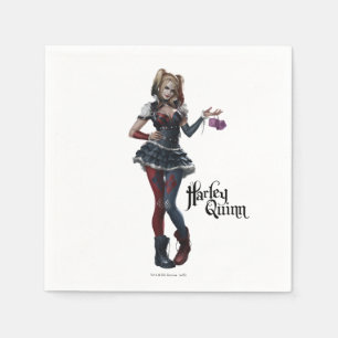 Harley Quinn With Fuzzy Dice Napkin