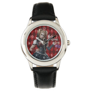 Harley Quinn With Fuzzy Dice Watch