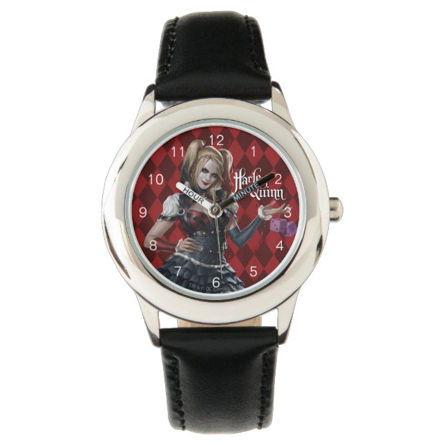 Harley Quinn With Fuzzy Dice Watch (Front)