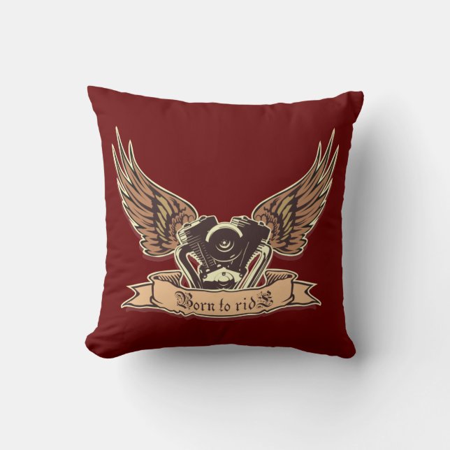 harleywings cushion (Front)