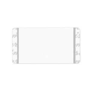 Harlock - Merry Christmas In Grey - Address Labels