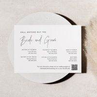 HARLOW Call anyone but the Bride and Groom Card
