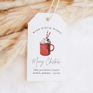 HARLOW Cosy Hot Cocoa Christmas Family Gift Tags