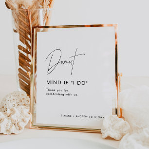 HARLOW Doughnut Wedding Sign Doughnut Mind If I Do