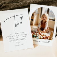 HARLOW Edgy Modern Minimalist ONE 1st Birthday