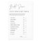 HARLOW Guess the Price Bridal Shower Game Card
