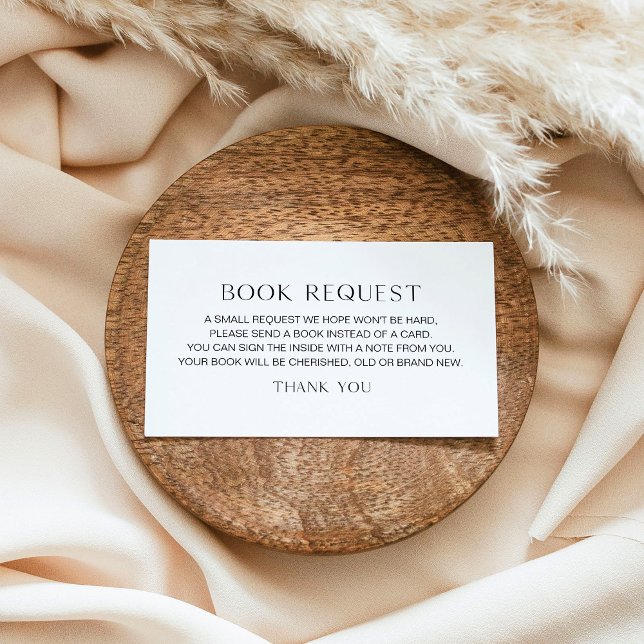 HARLOW Minimalist Baby Book Request Insert (Creator Uploaded)