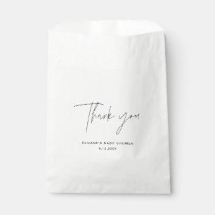 HARLOW Minimalist Thank You Baby Shower Favour Bags