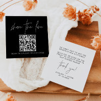 HARLOW Modern Black Share the Love QR Code Cards