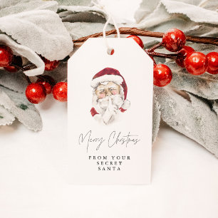 HARLOW Modern Secret Santa Gift Exchange Gift Tags