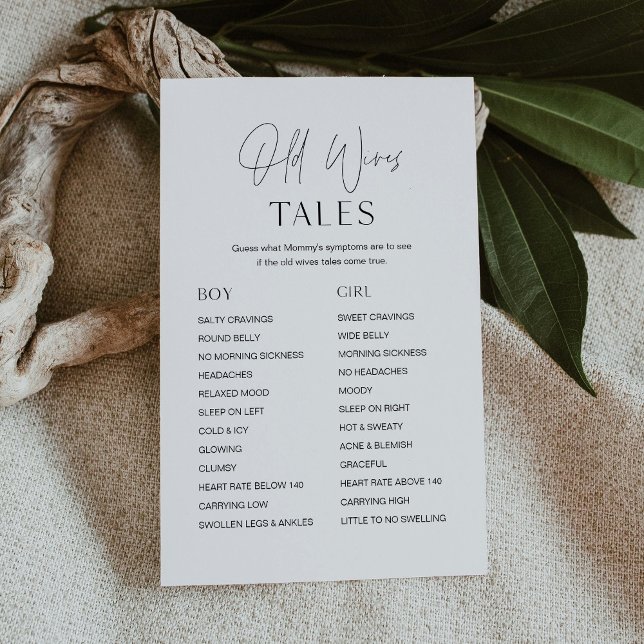 HARLOW Old Wives Tales Baby Shower Game (Creator Uploaded)