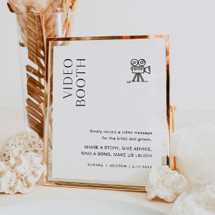 HARLOW Video Booth Wedding Sign