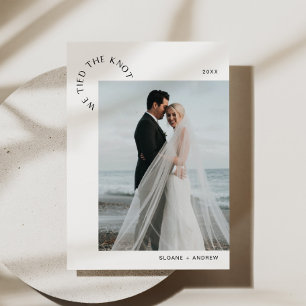 HARLOW Wedding Elopement We Tied The Knot Announce Invitation