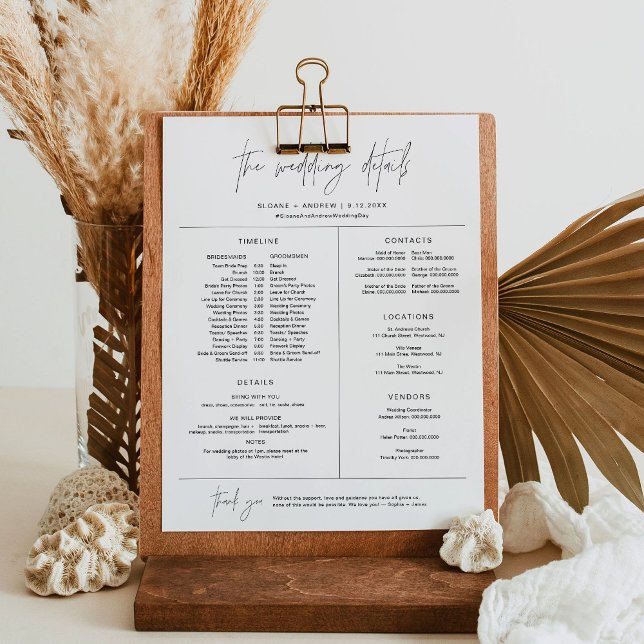 HARLOW Wedding Party Timeline & Info (Creator Uploaded)