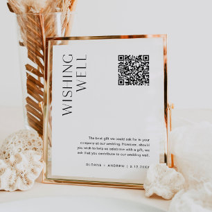 HARLOW Wishing Well Venmo QR Code Wedding Sign