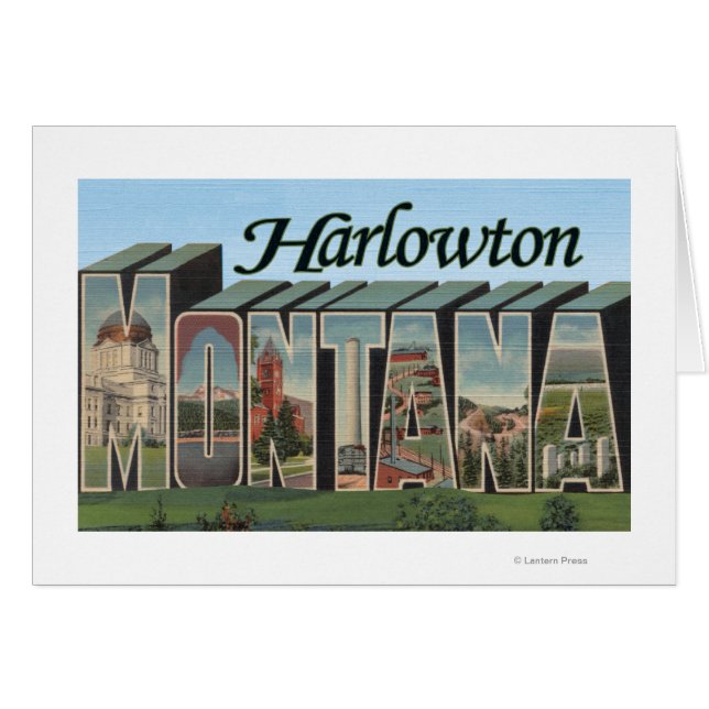 Harlowton, Montana - Large Letter Scenes (Front Horizontal)