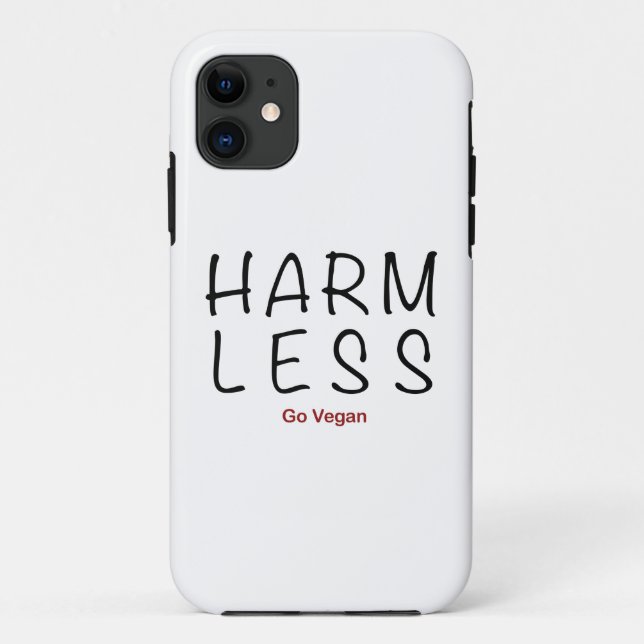 Harm Less - Go Vegan Case-Mate iPhone Case (Back)