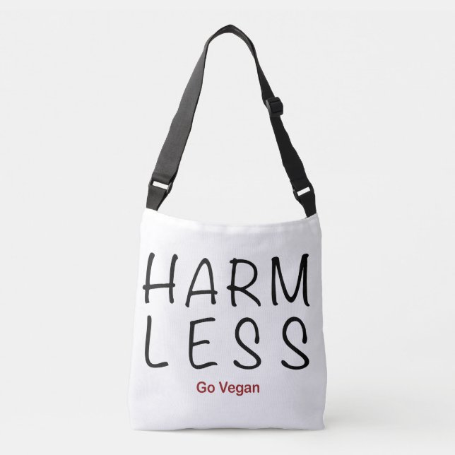 Harm Less - Go Vegan Crossbody Bag (Front)