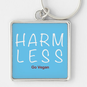 Harm Less - Go Vegan (Light Version) Key Ring