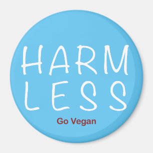 Harm Less - Go Vegan (Light Version) Magnet