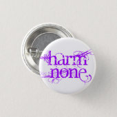 Harm None Button (Front & Back)