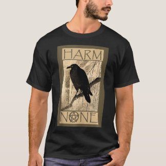 Harm None WiccanPagan Design  T-Shirt