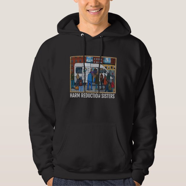 Harm Reduction Sisters Van Artwork Hoodie (Front)