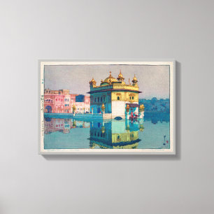 Harmandir Sahib(Golden Temple), Hiroshi Yoshida Canvas Print