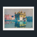Harmandir Sahib(Golden Temple), Hiroshi Yoshida Postcard<br><div class="desc">吉田博 Hiroshi Yoshida (September 19, 1876 – April 5, 1950) was a 20th-century Japanese painter and woodcut printmaker. He is regarded as one of the greatest artists of the shin-hanga style, and is noted especially for his excellent landscape prints. Yoshida travelled widely, and was particularly known for his images of...</div>
