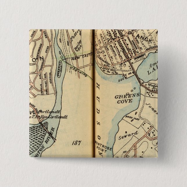 Harmon Park, New York 15 Cm Square Badge (Front)