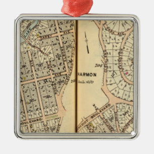 Harmon Park, New York 2 Metal Tree Decoration